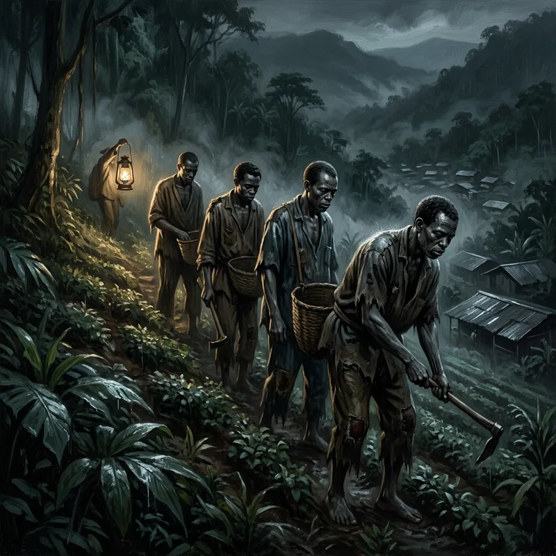 Illustration of Nyongo working dead