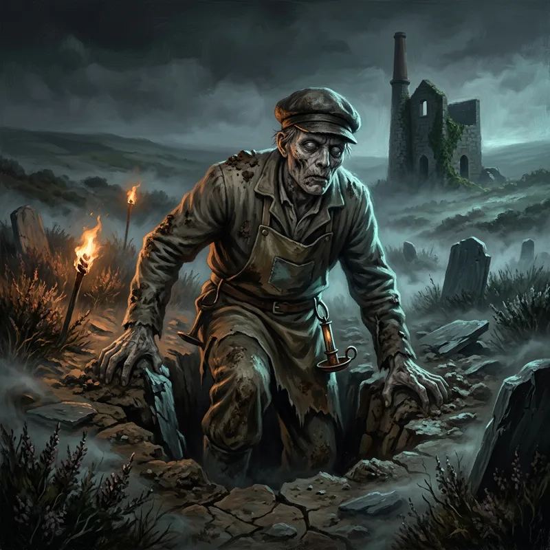 Illustration of Cornish zombies of The Plague of the Zombies
