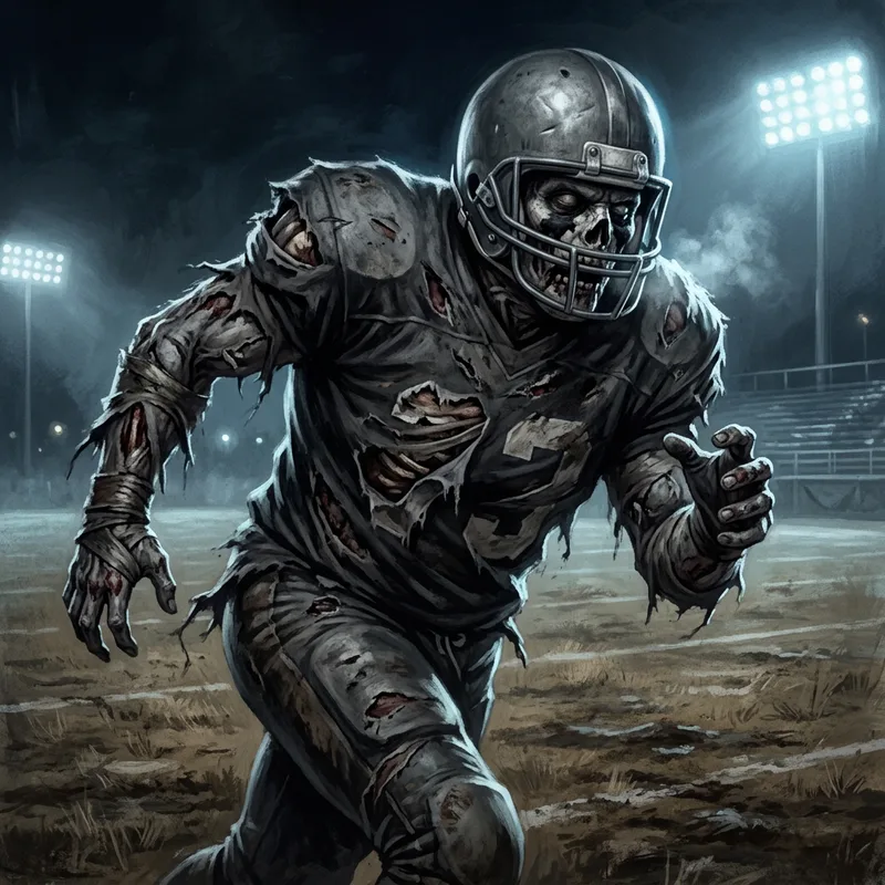 Illustration of Football Zombie
