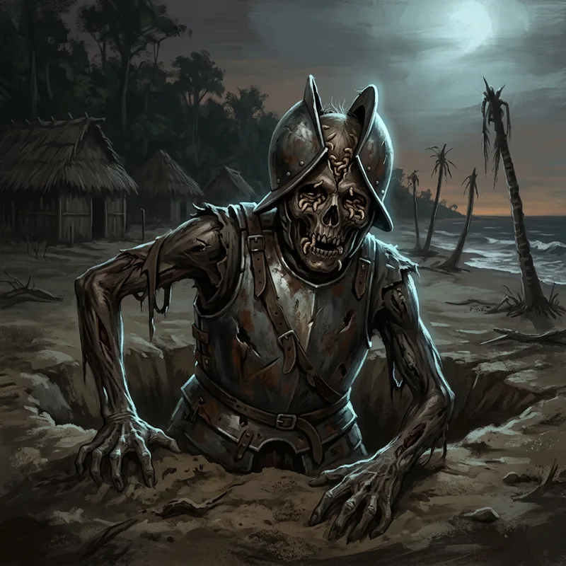 Illustration of Zombies of Zombi 2